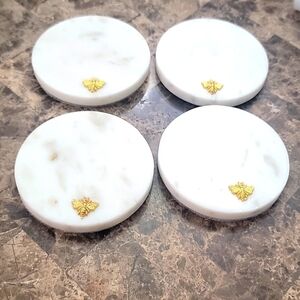 Set of 4 Marble Bee Coasters